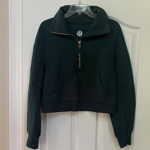 lululemon athletica Emerald Green 1/2 zip scuba XS/s